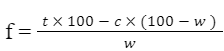 Final Grade calculation formula