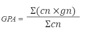 GPA Calculation formula